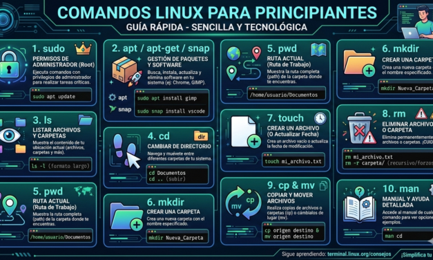 Guía para Principiantes: 10 Comandos Básicos de Linux que Debes Conocer en Ubuntu