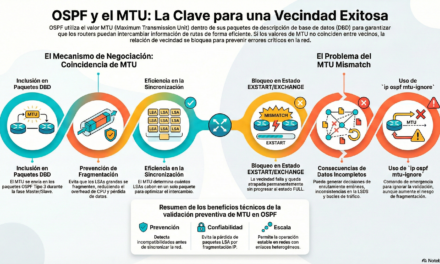 OSPF y el MTU en el Establecimiento de Relaciones de Vecindad